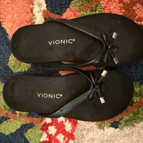 Vionic Black Sandals - Picture 1 of 2